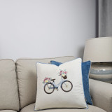 Flower bike blue
