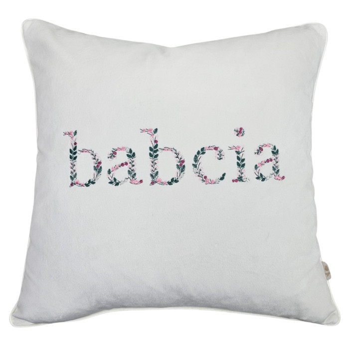 Poduszka z haftem "babcia"