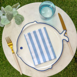 Zestaw serwetek blue stripes
