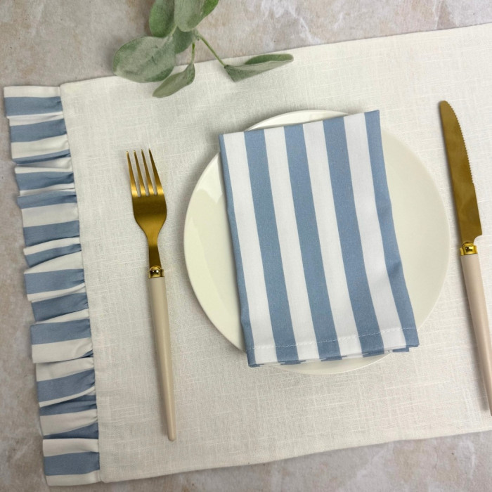 Zestaw serwetek blue stripes