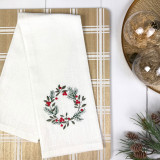 Ściereczka kuchenna xmas wreath white