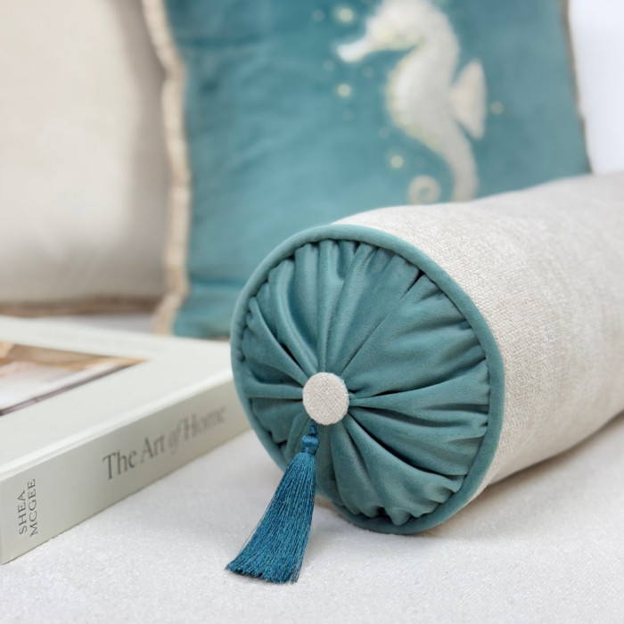 Wałek dekoracyjny Vivienne Turquoise