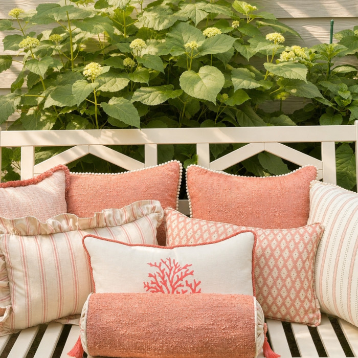 Ava blush stripe